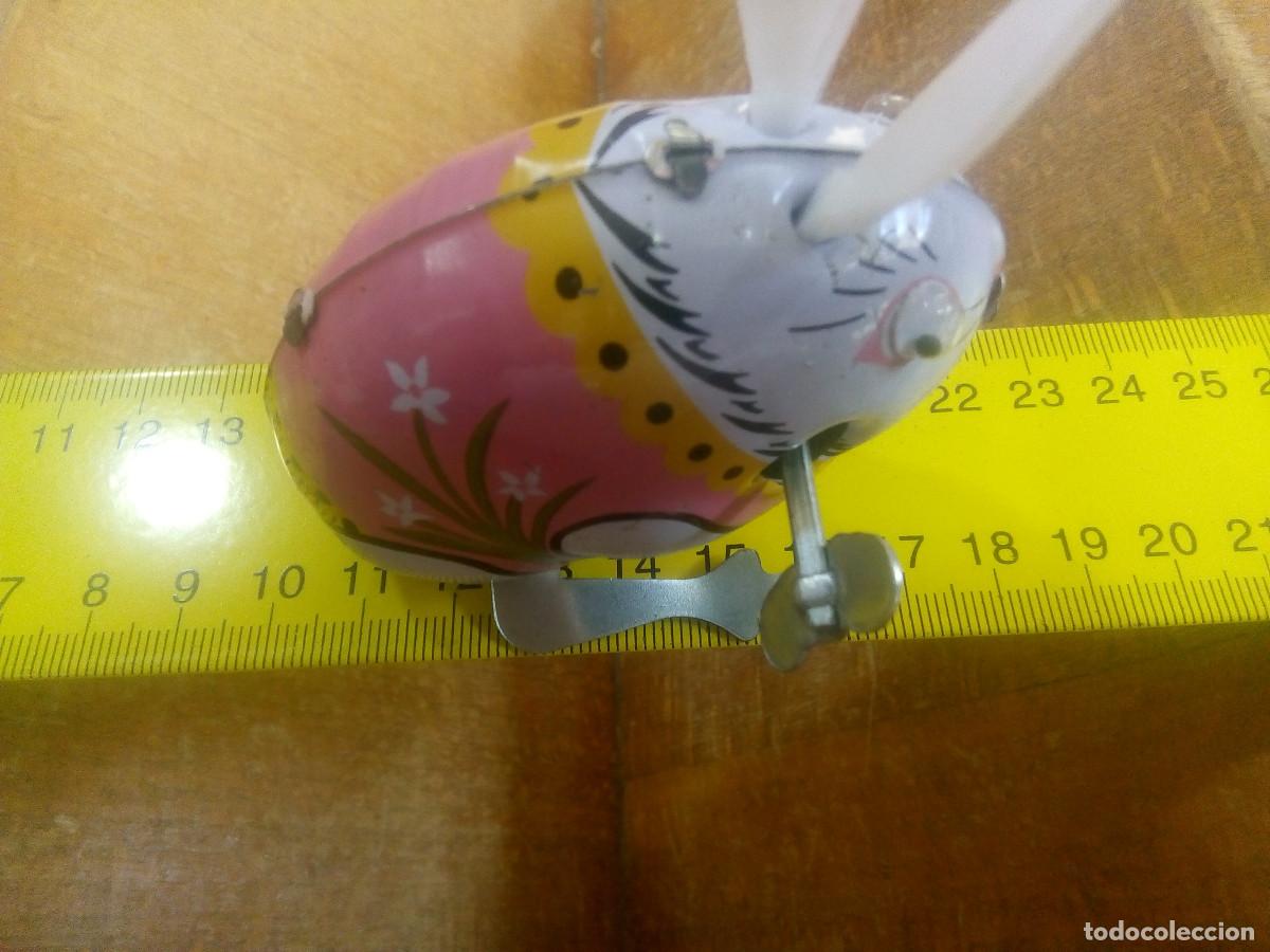 Juguetes antiguos de hojalata: CONEJO HOJALATA CUERDA - Foto 4
