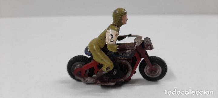 antiguo juguete - moto - motorista - metal y pl - Compra venta en  todocoleccion