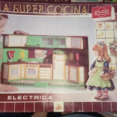 Juguetes antiguos de hojalata: SUPER COCINA ELÉCTRICA METÁLICA REF.158 MARCA RICO AÑOS 80