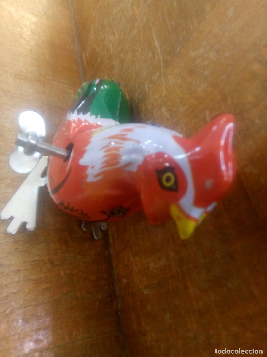 Juguetes antiguos de hojalata: GALLO HOJALATA CUERDA - Foto 2