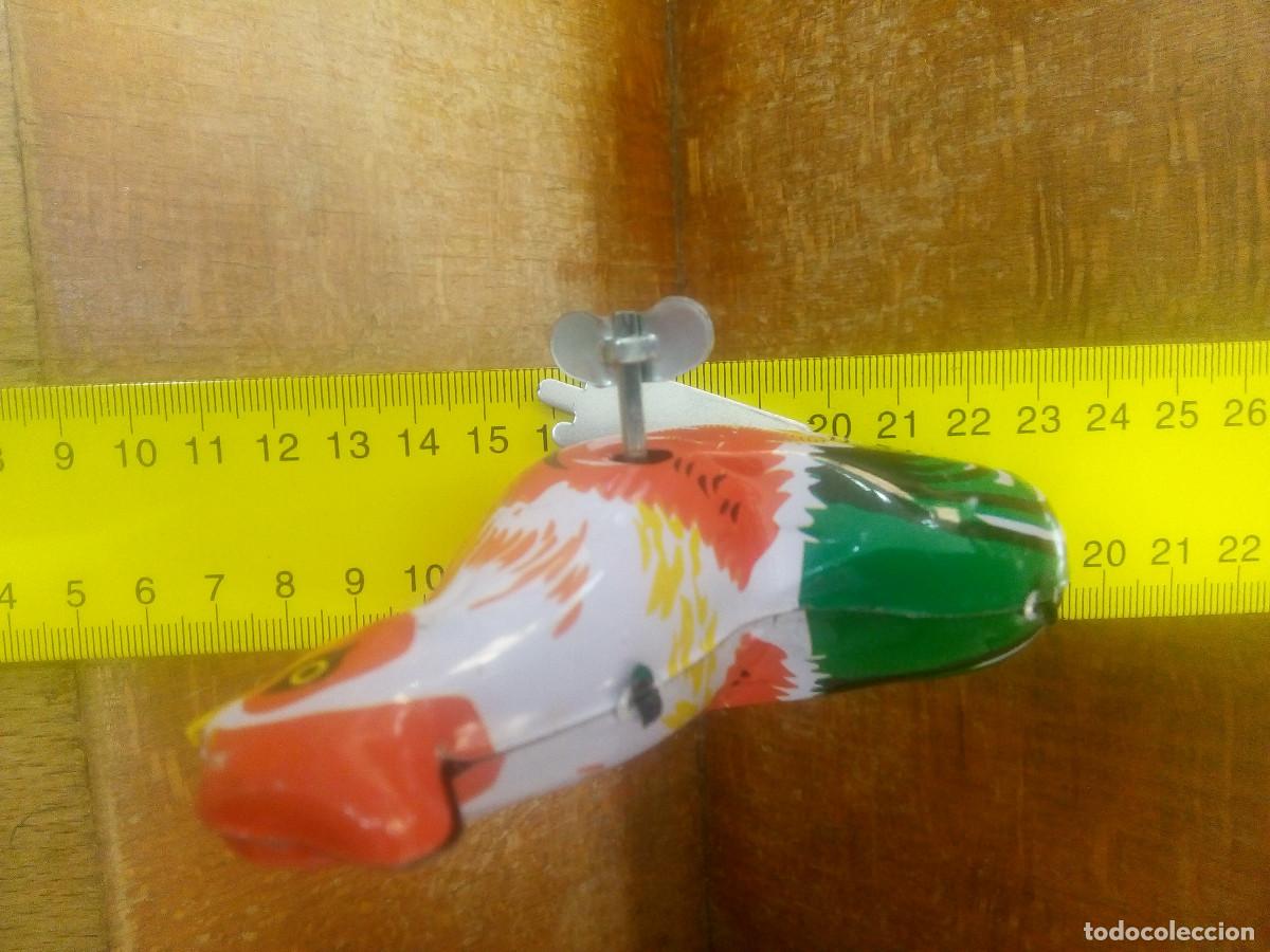 Juguetes antiguos de hojalata: GALLO HOJALATA CUERDA - Foto 4
