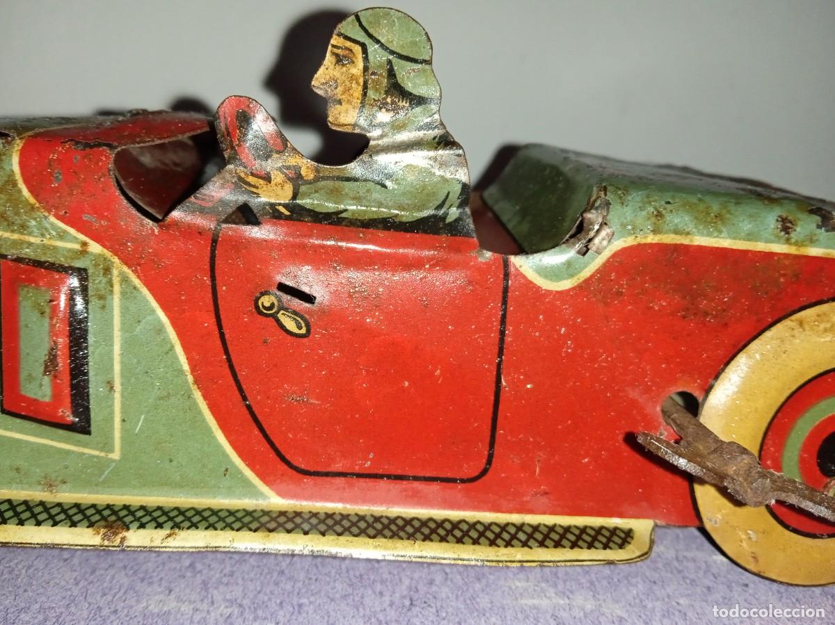 Juguetes antiguos de hojalata: COCHE Hojalata, R.S La Isla - Foto 2
