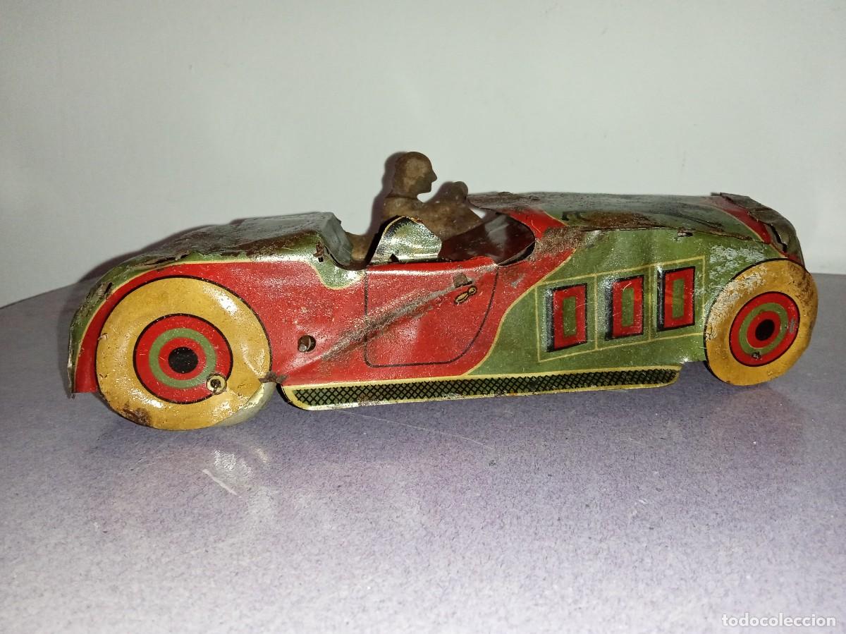 Juguetes antiguos de hojalata: COCHE Hojalata, R.S La Isla - Foto 4