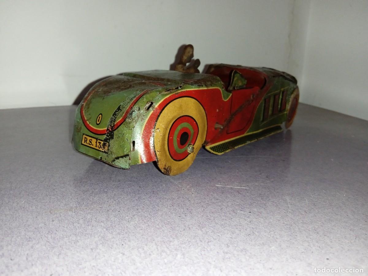 Juguetes antiguos de hojalata: COCHE Hojalata, R.S La Isla - Foto 5