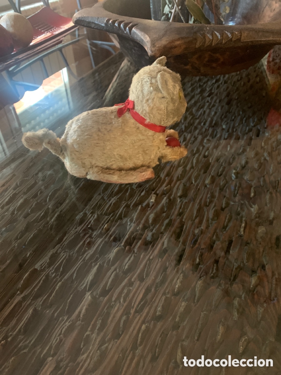 Juguetes antiguos de hojalata: Antiguo gato a cuerda funcionando - Foto 2