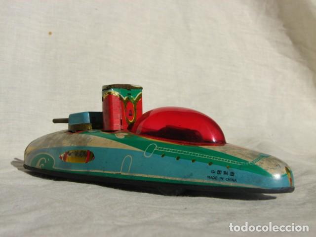 Juguetes antiguos de hojalata: FRICTION SPARKING SUBMARINE - MADE IN CHINA REF: 964 - Foto 4