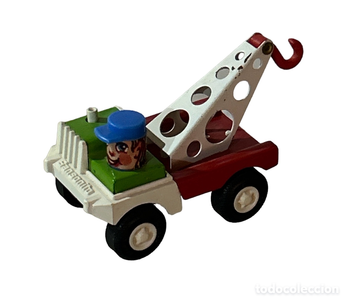 Juguetes antiguos de hojalata: Camion grua sansonito de rico - Foto 1