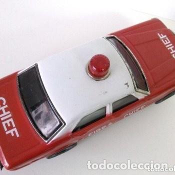 Juguetes antiguos de hojalata: COCHE JEFE DE BOMBEROS - Foto 11