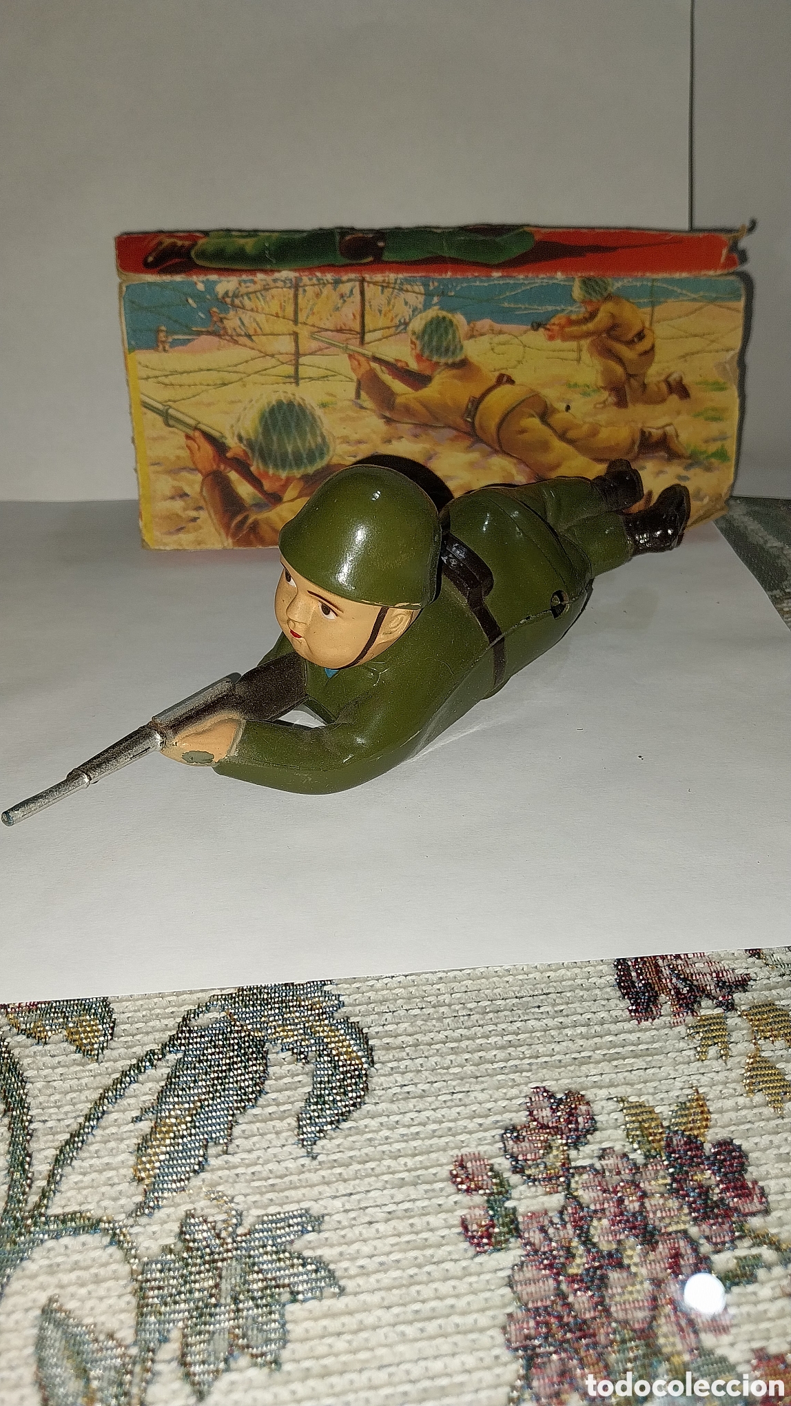 Juguetes antiguos de hojalata: Soldado - Foto 5