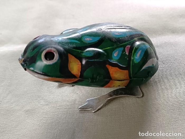Juguetes antiguos de hojalata: CUATRO ANIMALITOS MEC&Aacute;NICOS. - Foto 8
