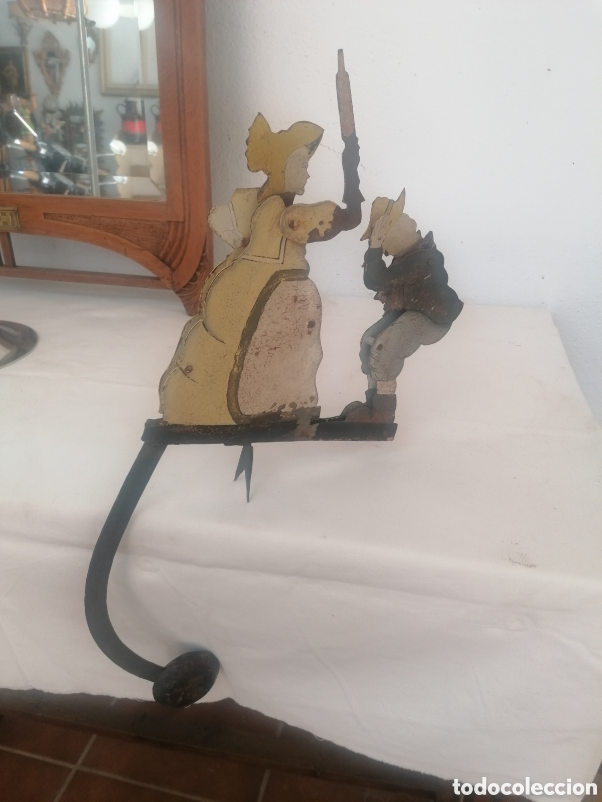 Juguetes antiguos de hojalata: Juguete de p&eacute;ndulo vintage - Foto 4