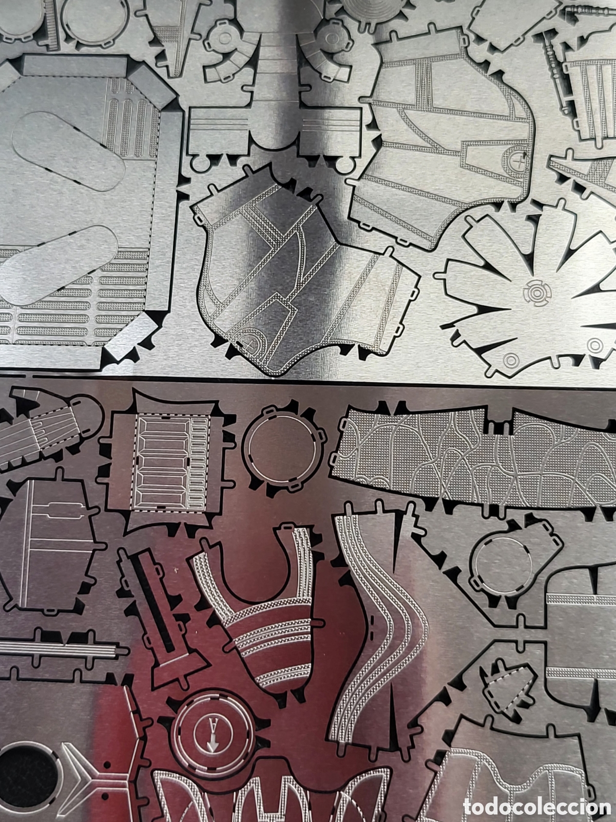 Juguetes antiguos de hojalata: Rompecabezas 3d en metal C3PO - Foto 6