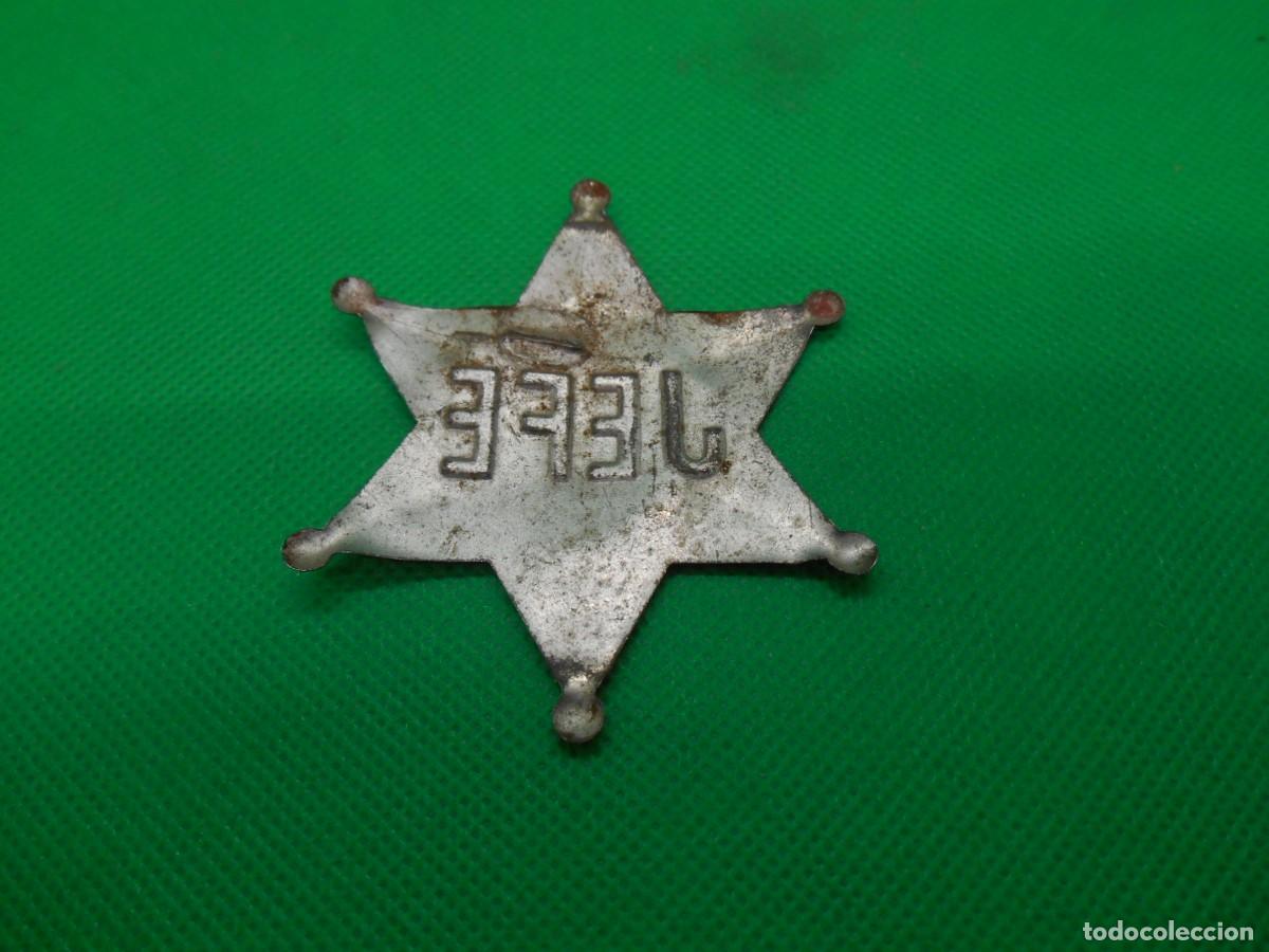 Juguetes antiguos de hojalata: ESTRELLA DE SHERIF JEFE - Foto 2