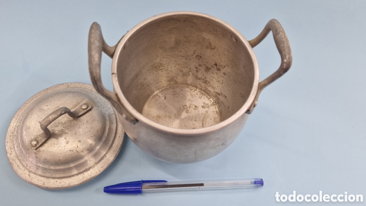 Juguetes antiguos de hojalata: Olla juguete - Foto 2