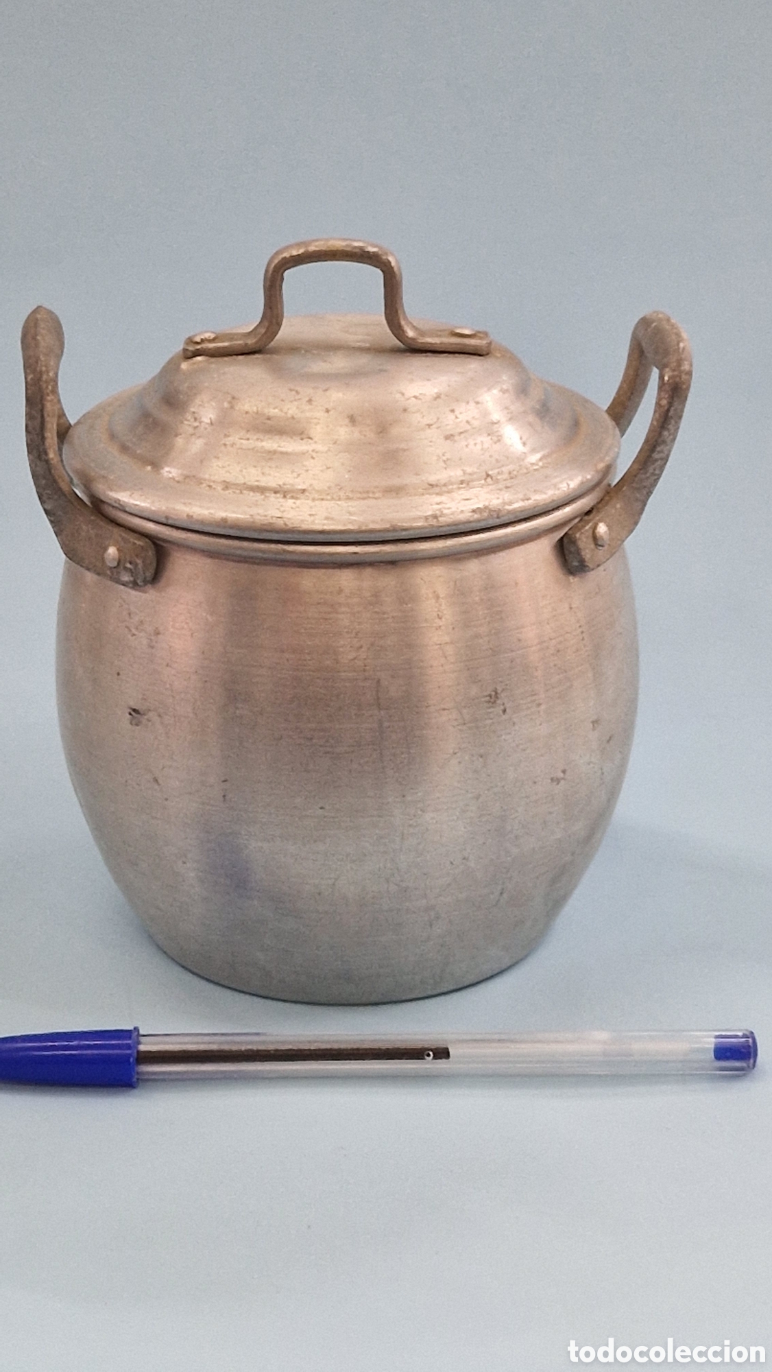 Juguetes antiguos de hojalata: Olla juguete - Foto 1