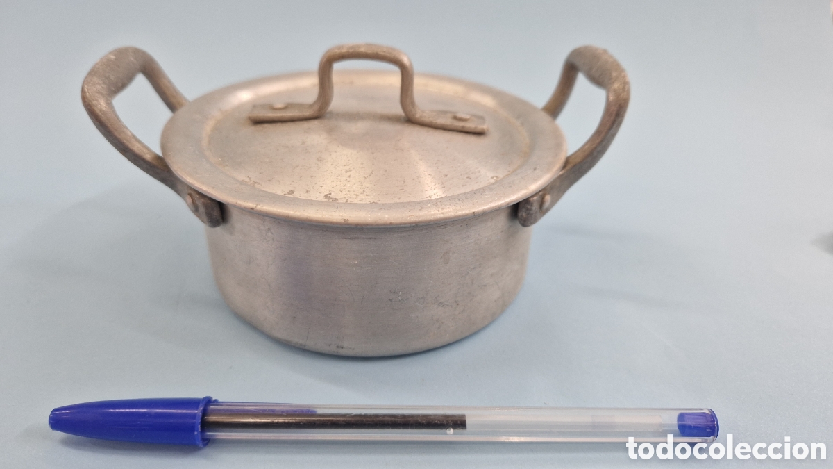 Juguetes antiguos de hojalata: Olla de juguete - Foto 1