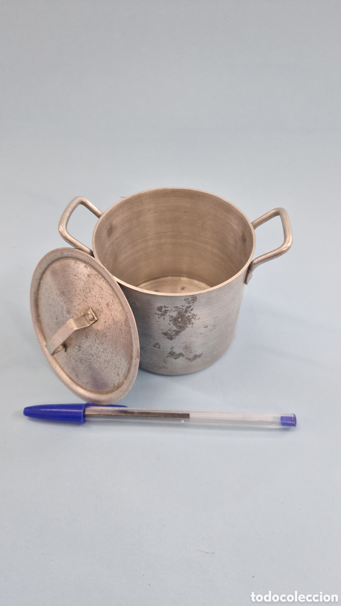 Juguetes antiguos de hojalata: Olla de juguete - Foto 2