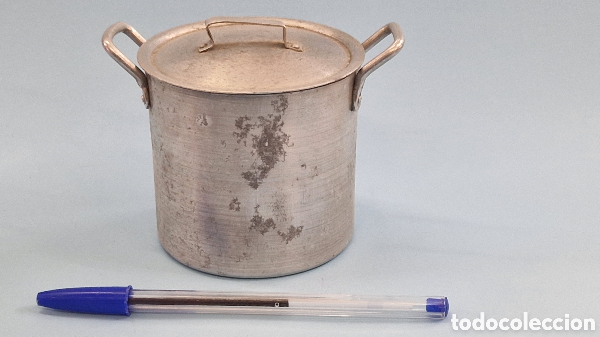 Juguetes antiguos de hojalata: Olla de juguete - Foto 1