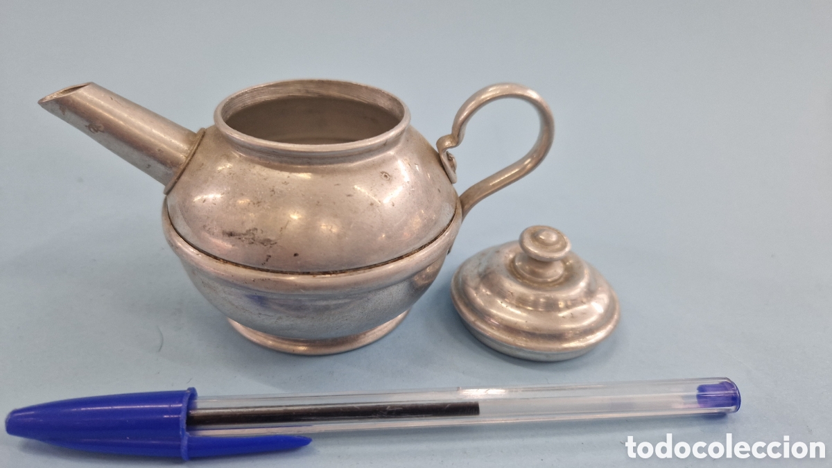 Juguetes antiguos de hojalata: Tetera de juguete - Foto 2
