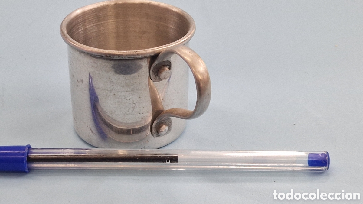 Juguetes antiguos de hojalata: Taza de juguete - Foto 2
