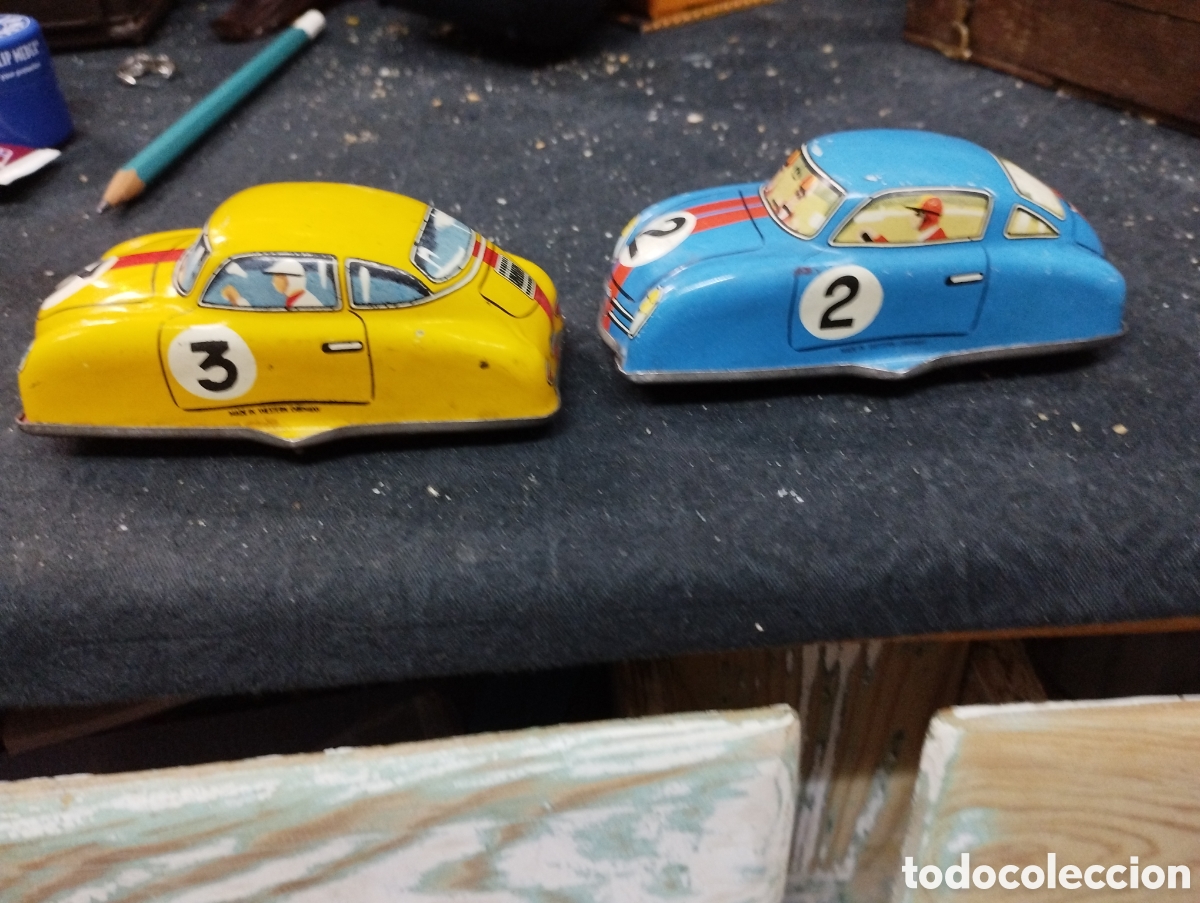 Juguetes antiguos de hojalata: Dos coches Technofix - Foto 2
