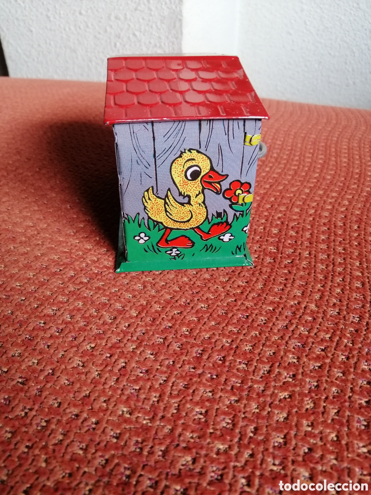 Juguetes antiguos de hojalata: HUCHA DE CHAPA - Foto 4