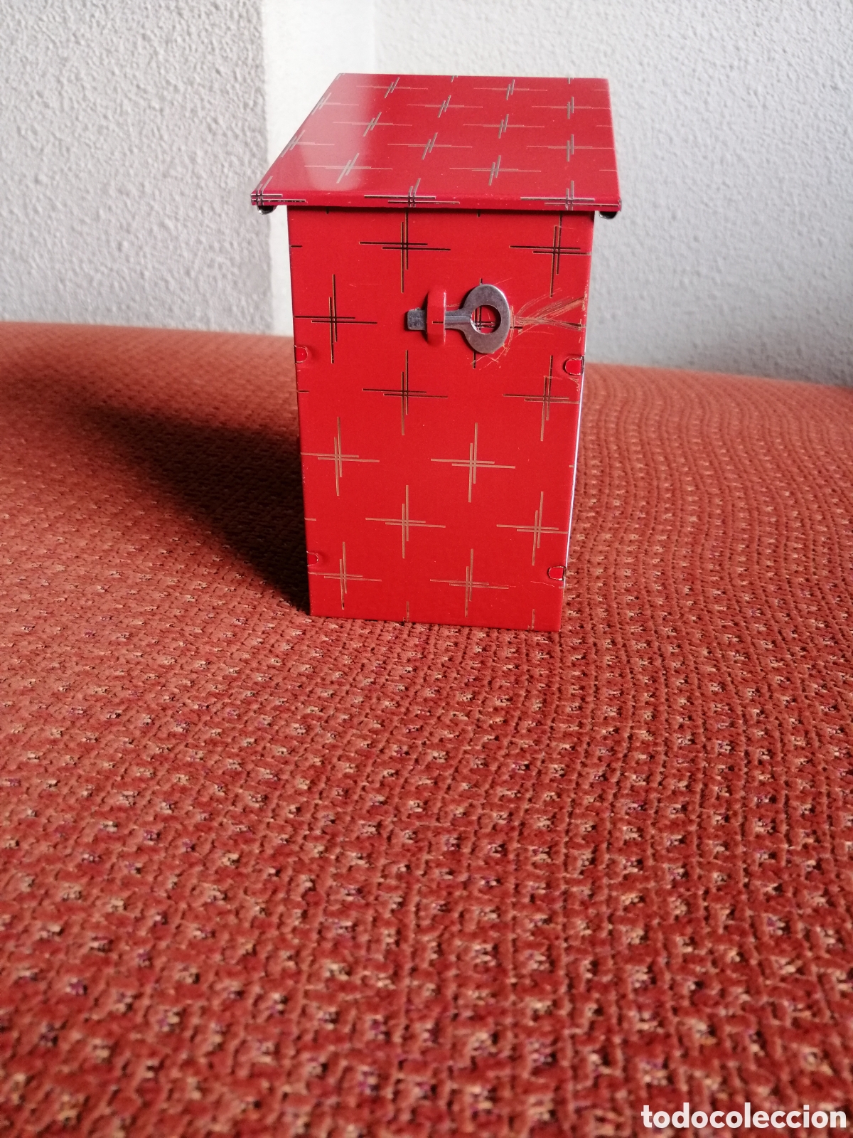 Juguetes antiguos de hojalata: HUCHA DE CHAPA - Foto 3