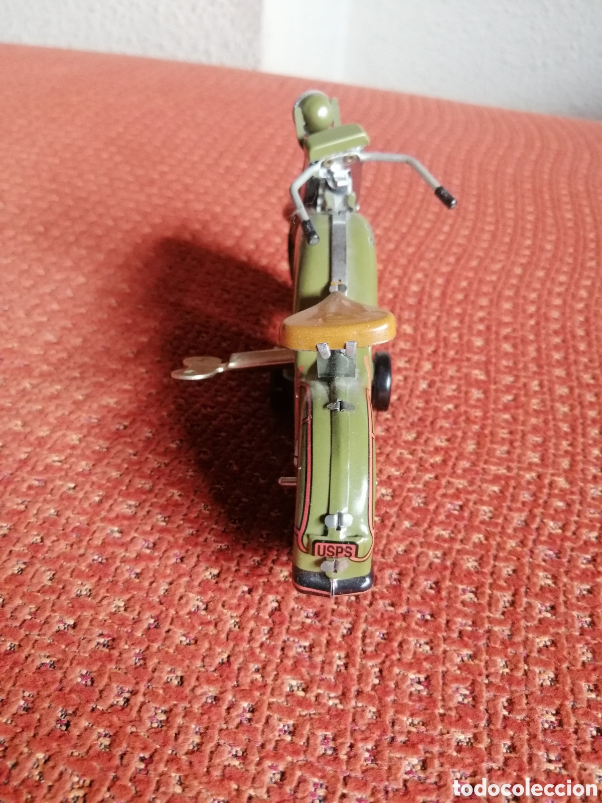Juguetes antiguos de hojalata: MOTOCICLETA DE CHAPA - Foto 4
