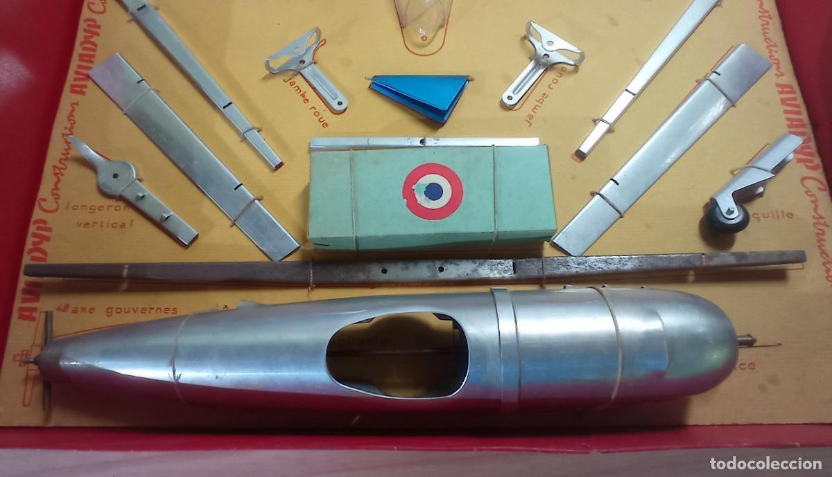Juguetes antiguos de hojalata: CAJA DE CONSTRUCCION DE AVION AVIADYP - Foto 6