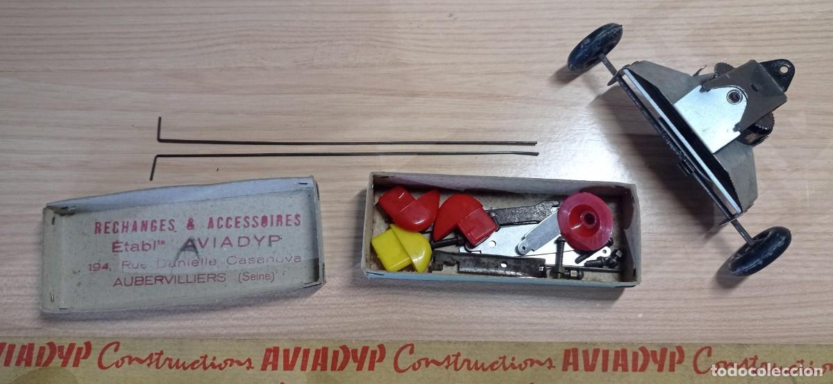 Juguetes antiguos de hojalata: CAJA DE CONSTRUCCION DE AVION AVIADYP - Foto 9