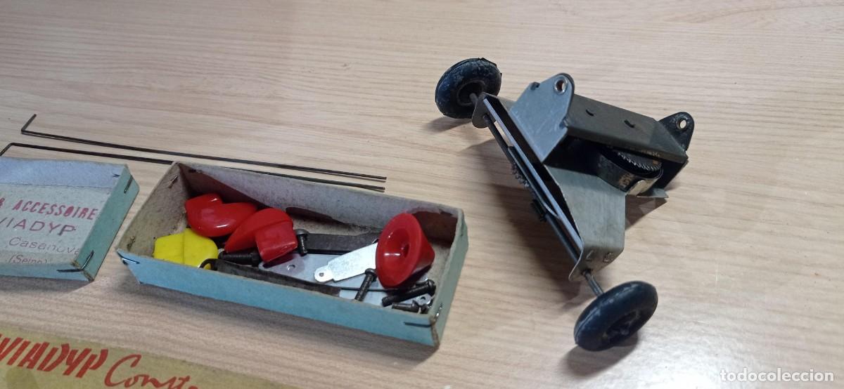Juguetes antiguos de hojalata: CAJA DE CONSTRUCCION DE AVION AVIADYP - Foto 10