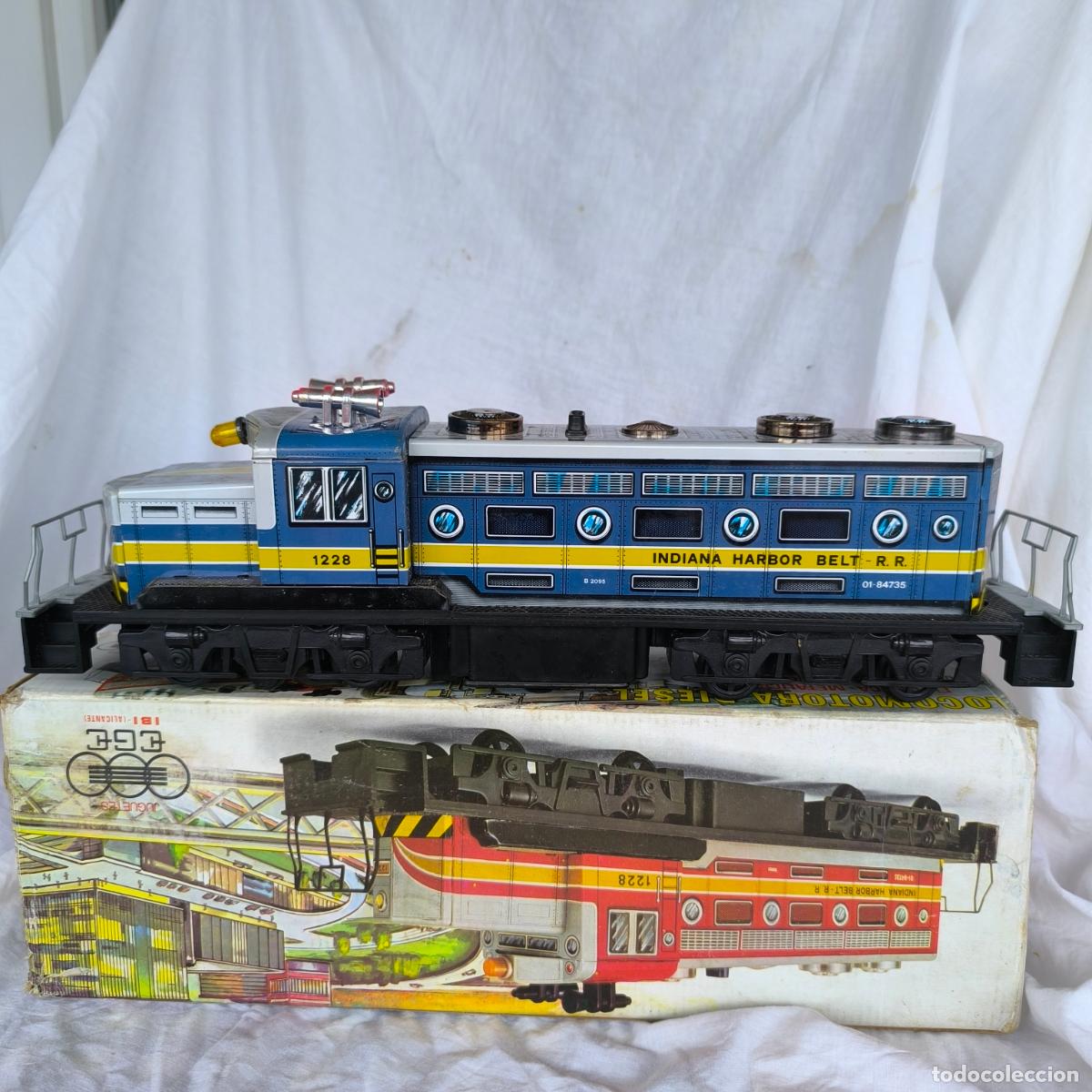 Juguetes antiguos de hojalata: LOCOMOTORA DIESEL DE EGE REF 92 FUNCIONANDO CON CAJA - Foto 12