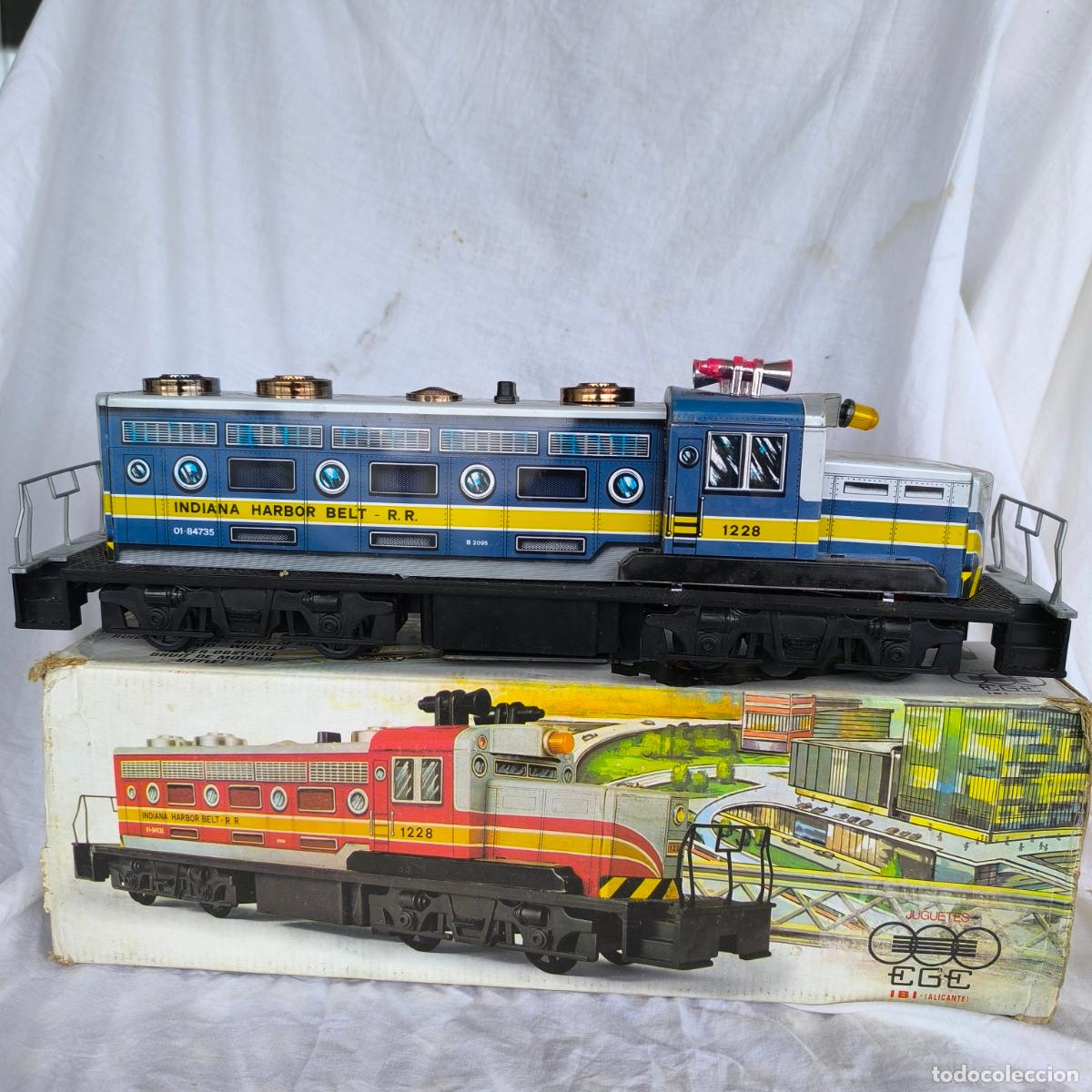 Juguetes antiguos de hojalata: LOCOMOTORA DIESEL DE EGE REF 92 FUNCIONANDO CON CAJA - Foto 1