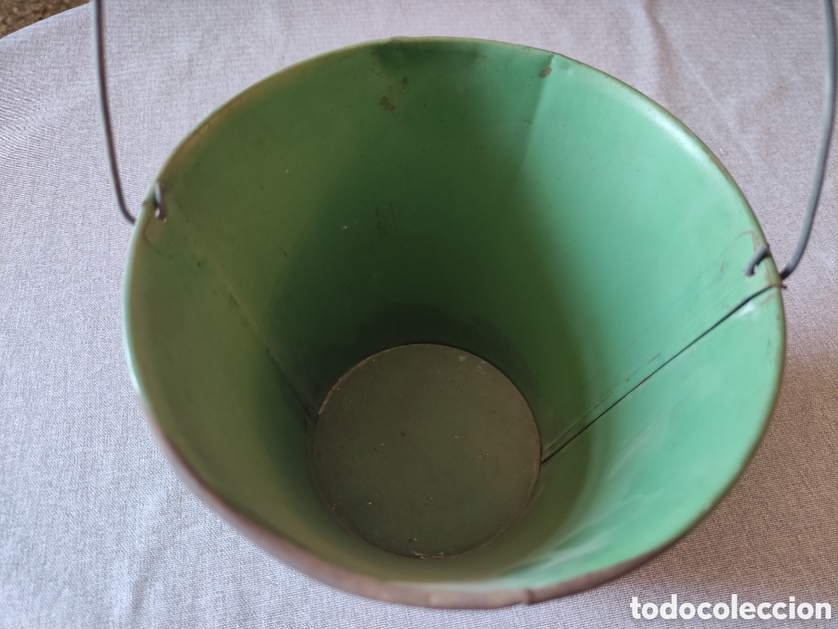 Juguetes antiguos de hojalata: Cubo de hojalata de Rico - Foto 3