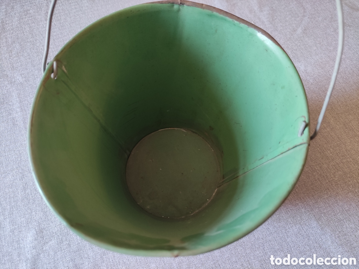 Juguetes antiguos de hojalata: Cubo de hojalata de Rico - Foto 7
