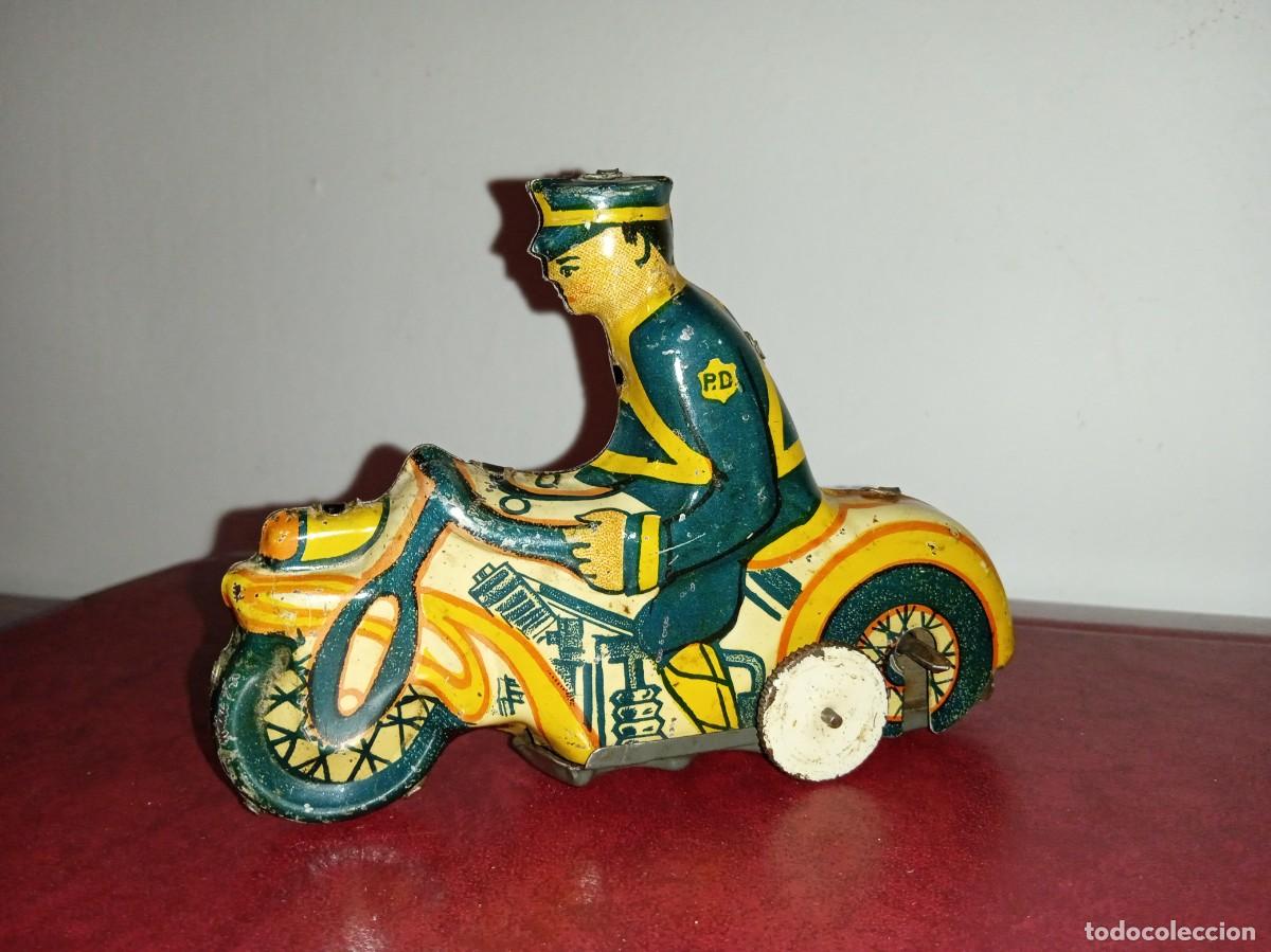 Jouets anciens en fer-blanc: MOTO de Hojalata, MARX.