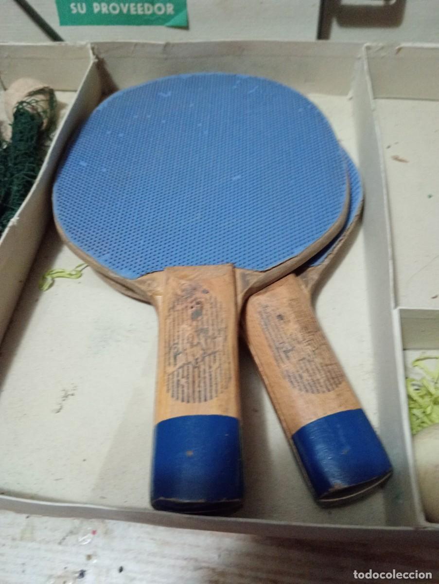 Juguetes antiguos de hojalata: Antiguo ping-pong en caja original - Foto 6