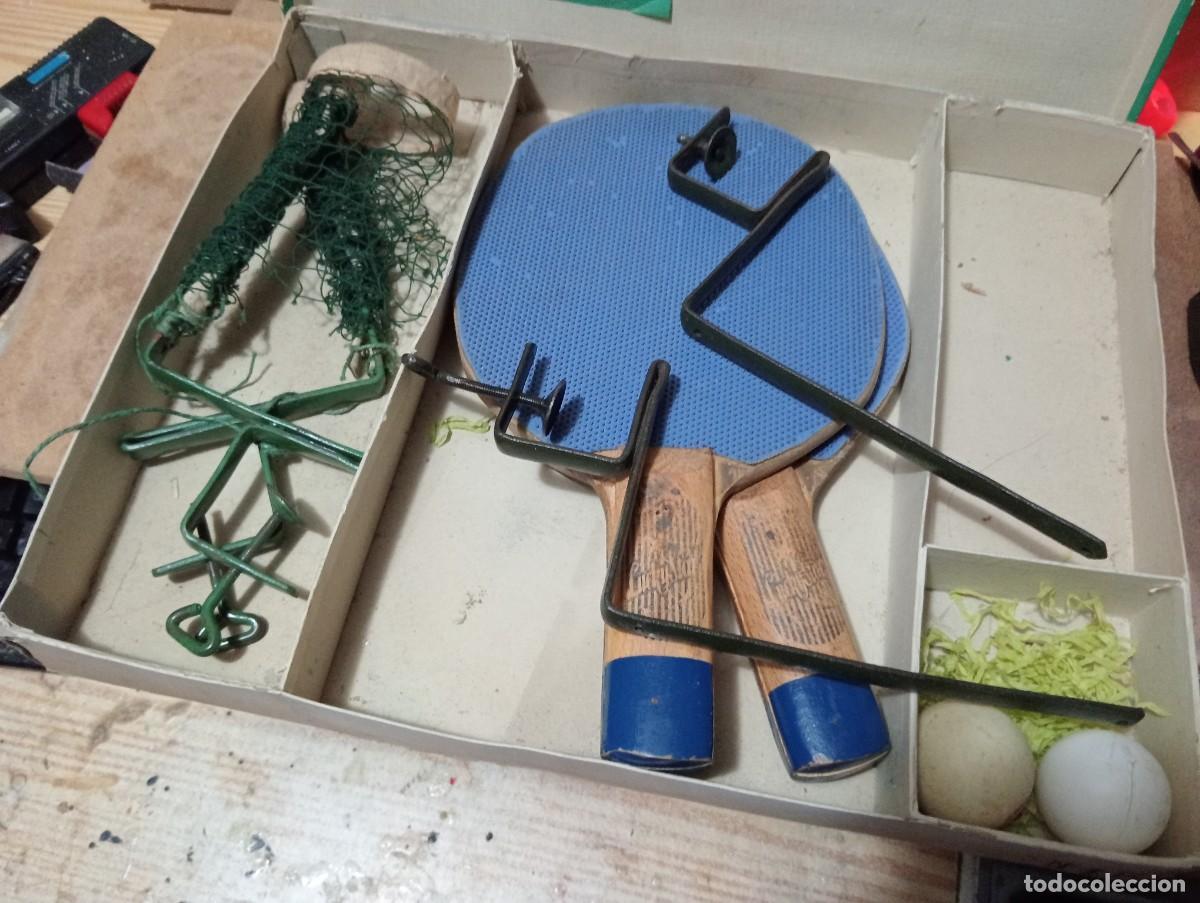 Juguetes antiguos de hojalata: Antiguo ping-pong en caja original - Foto 7