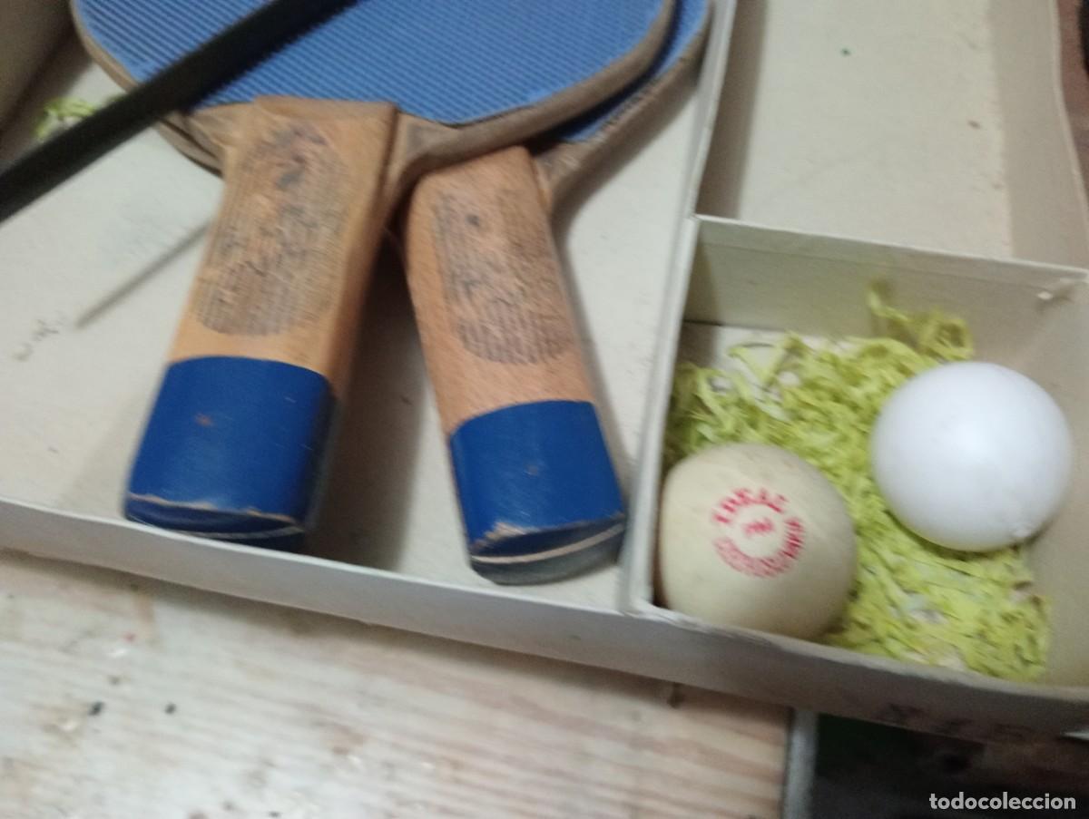 Juguetes antiguos de hojalata: Antiguo ping-pong en caja original - Foto 9