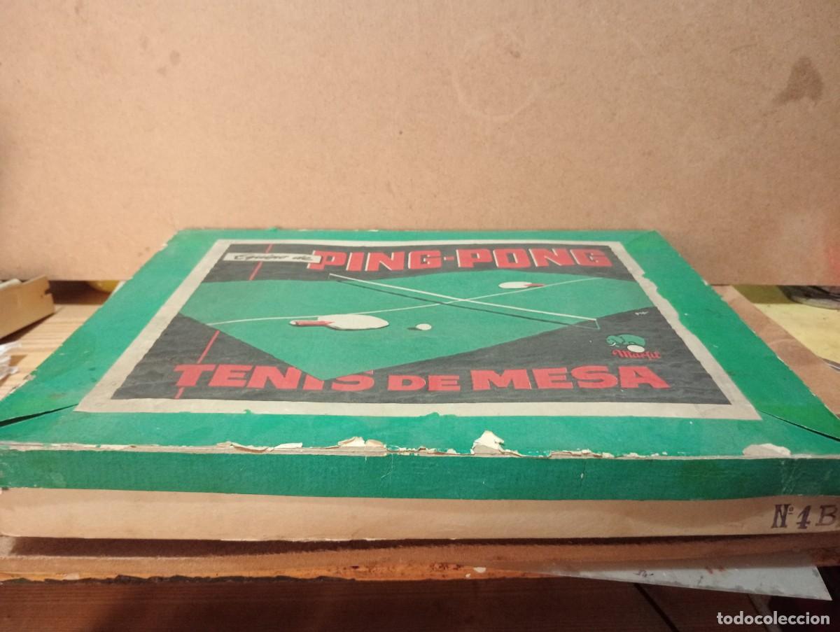 Juguetes antiguos de hojalata: Antiguo ping-pong en caja original - Foto 14