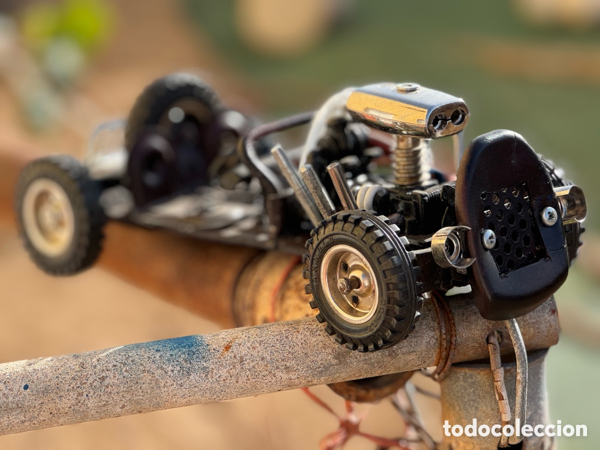Juguetes antiguos de hojalata: RAT ROD ESTILO MAD MAX - Foto 3