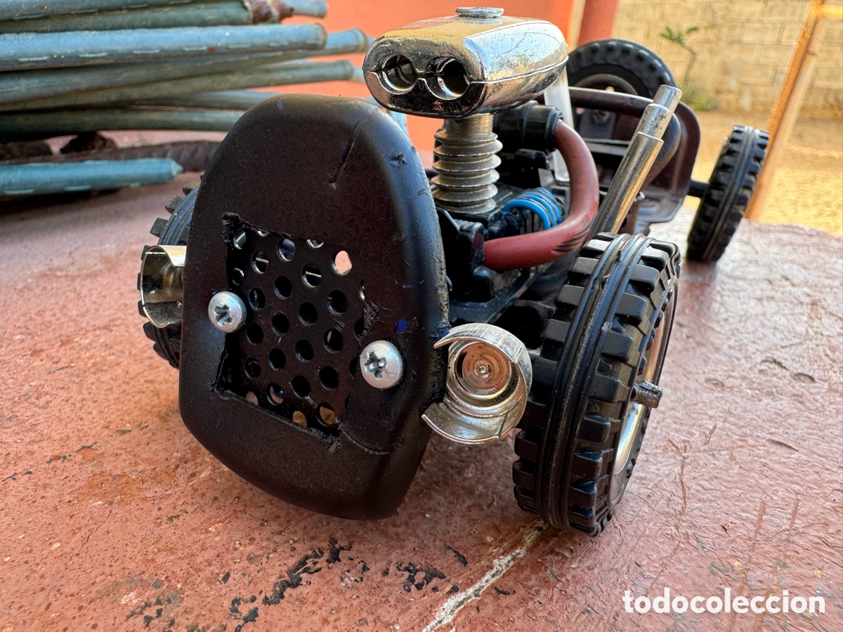 Juguetes antiguos de hojalata: RAT ROD ESTILO MAD MAX - Foto 6