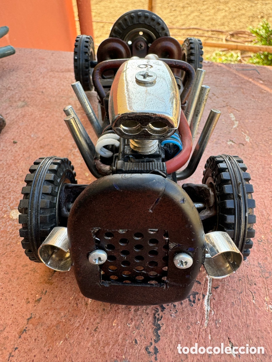 Juguetes antiguos de hojalata: RAT ROD ESTILO MAD MAX - Foto 7