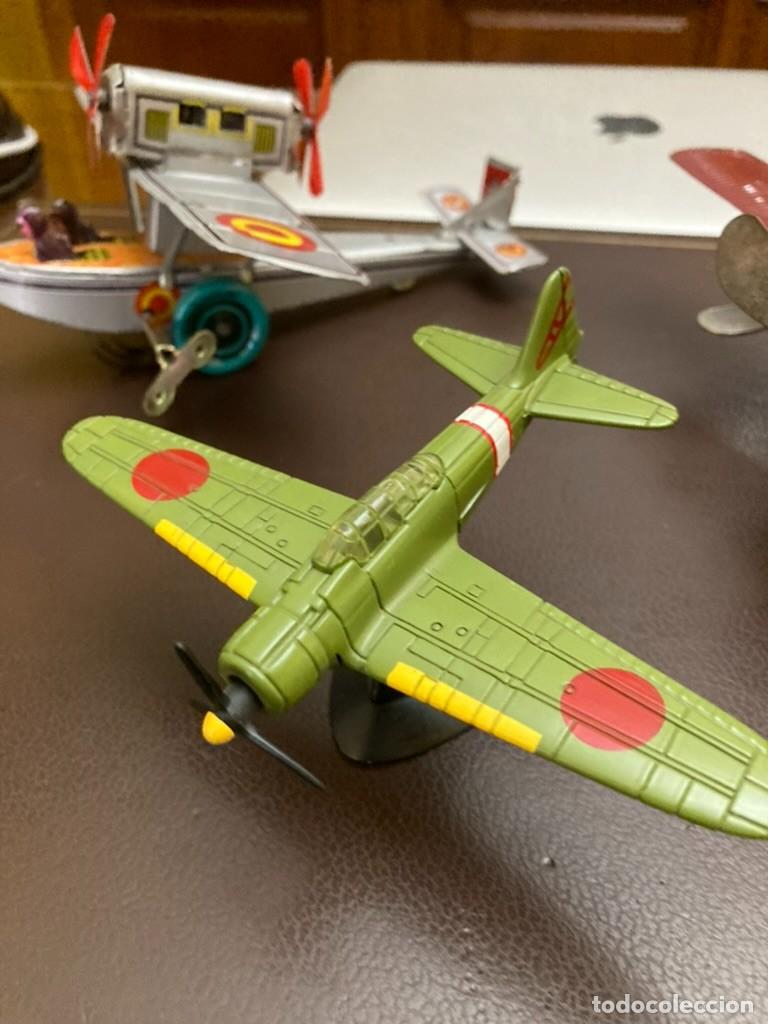 Juguetes antiguos de hojalata: aviones coleccion lote - Foto 4