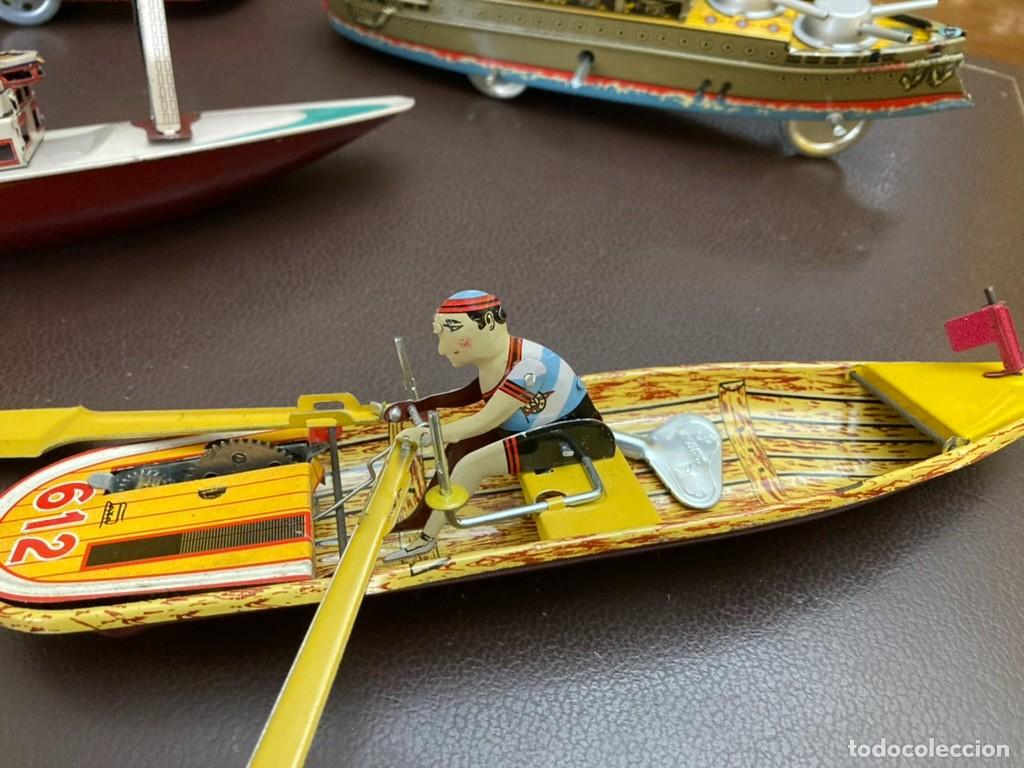 Juguetes antiguos de hojalata: barcos colecci&oacute;n varios tipos y lancha - Foto 5