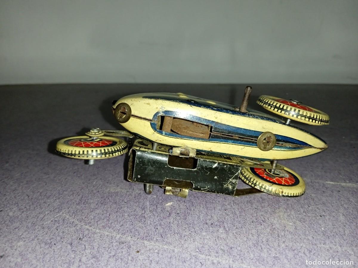 Juguetes antiguos de hojalata: MOTO de Hojalata, con SIDECAR. - Foto 6