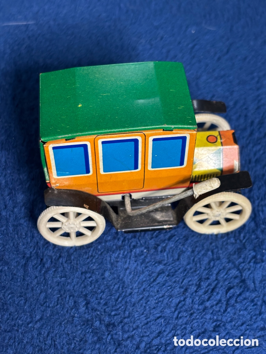 Juguetes antiguos de hojalata: Coche hojalata payva - Foto 2