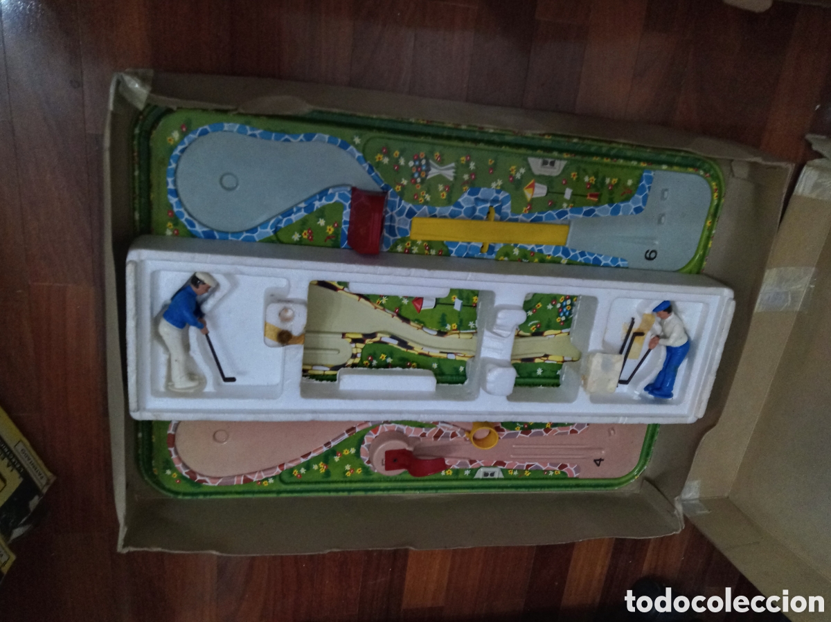 Juguetes antiguos de hojalata: 1969 Minigolf miniatura. Technofix - Foto 2