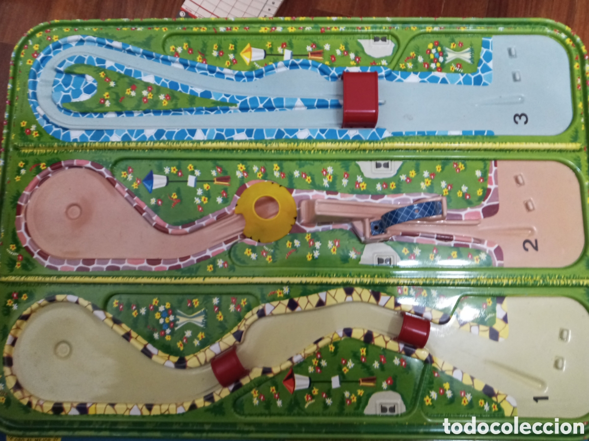 Juguetes antiguos de hojalata: 1969 Minigolf miniatura. Technofix - Foto 3
