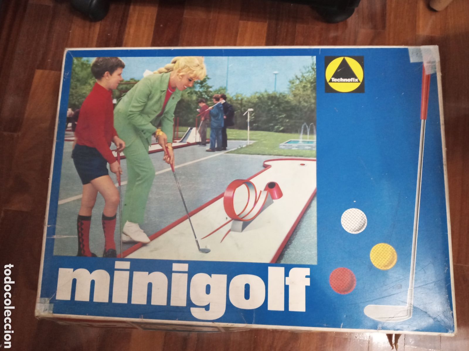 Juguetes antiguos de hojalata: 1969 Minigolf miniatura. Technofix - Foto 1